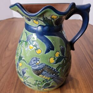 Formalities Baum Bros. Pear Tree Bird Collection Wall Pocket Crackleware Vase